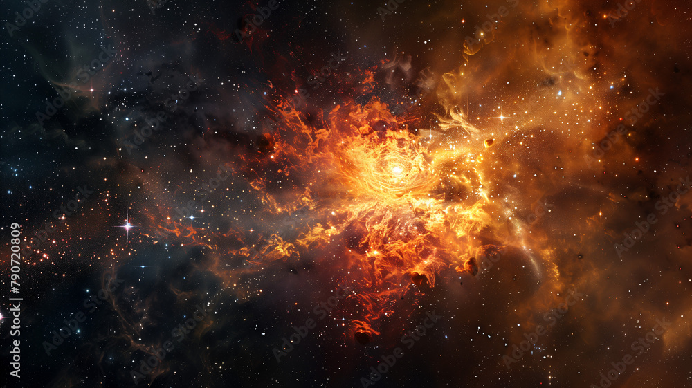 Galactic Annihilation: A Stellar Explosion Render