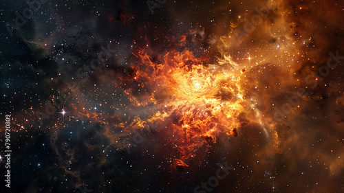 Galactic Annihilation  A Stellar Explosion Render