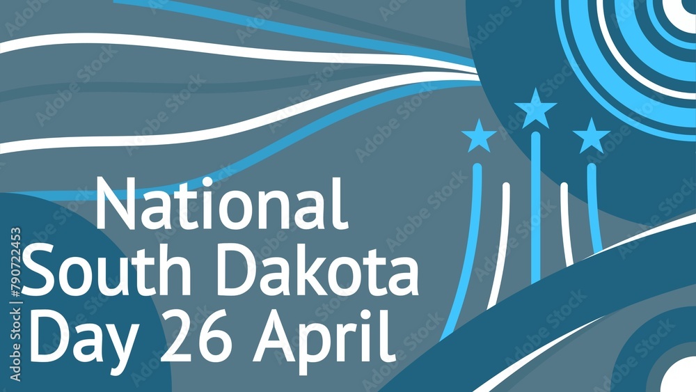 National South Dakota Day web banner design