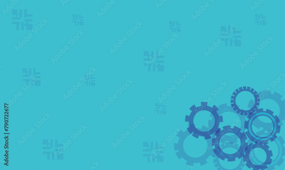 Obraz premium Vectors Businessman drawing connecting gears on chalkboard. Initiate productivity and efficiency working process concept background.