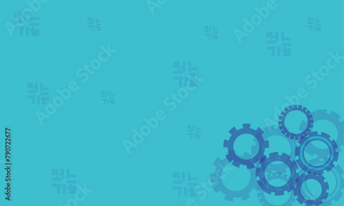 Vectors Businessman drawing connecting gears on chalkboard. Initiate productivity and efficiency working process concept background.