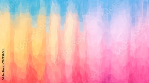 Vibrant Hexagonal Mosaic Pattern as a Colorful Abstract Background