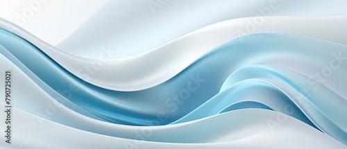 Soft wave background with a silky texture, pale blue, minimal 3D art,