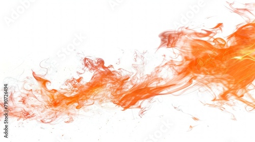 on fire flame white and clean background