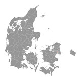 Albertslund Municipality map, administrative division of Denmark. Vector illustration.