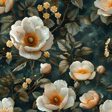 Timeless Watercolor Flower Pattern with Delicate Petals