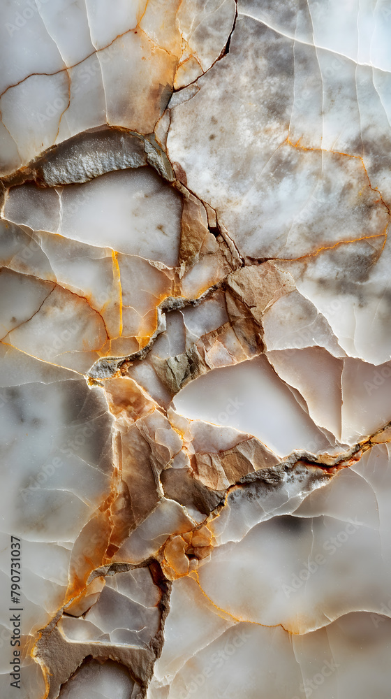 Abstract Close-Up View of a Natural Agate Stone Texture