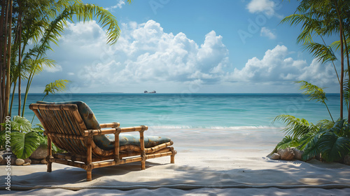 Serene Ocean View from a Luxurious Wooden Deck