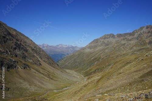 High mountain pass