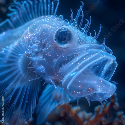Captivating Glow of a Mesmerizing Deep Sea Anglerfish Revealing the Hidden Terrors of the Abyss