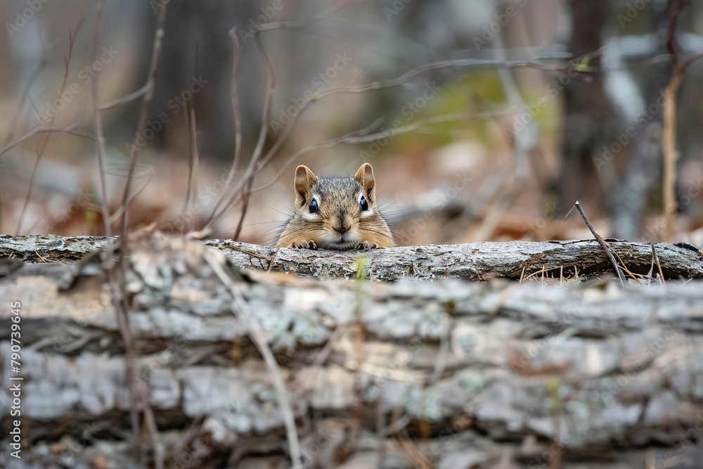 Chipmunk Chipping Out of Hole Chipmunk Chipping Out of Hole