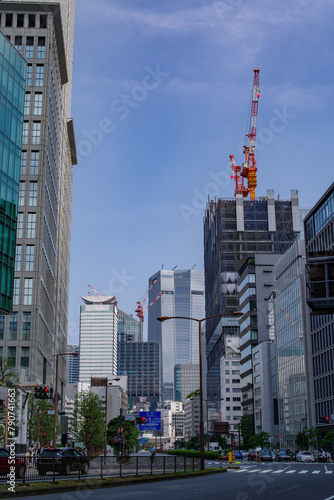 建設ラッシュが続く赤坂と虎ノ門の都市風景