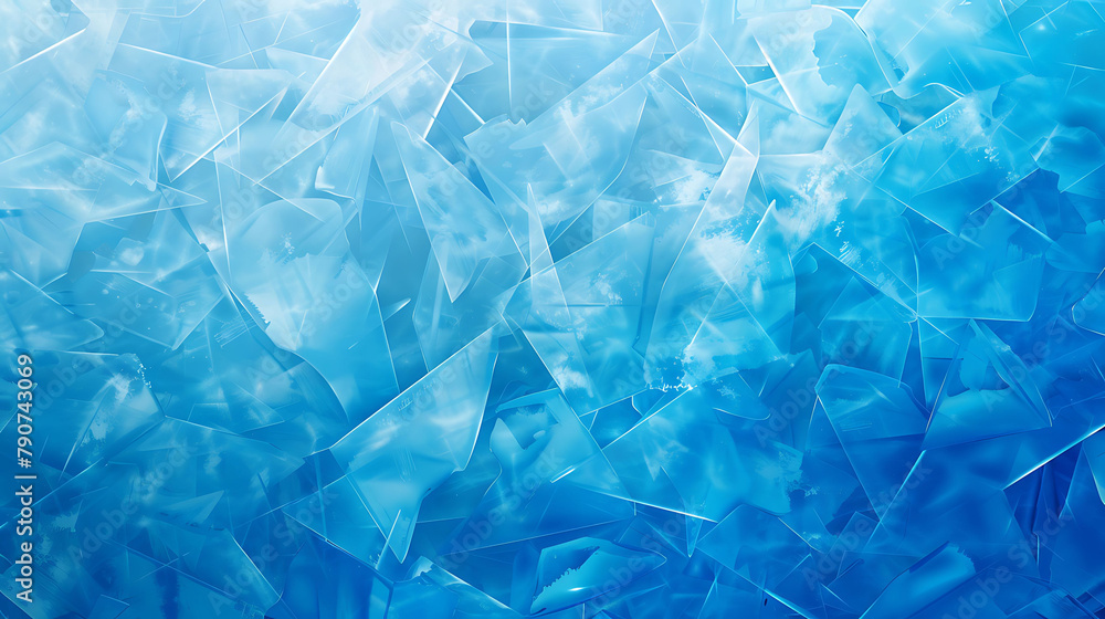 Geometric Blue Ice Texture Background Geometric Blue Ice Texture Background