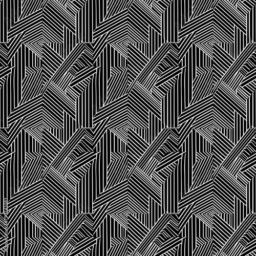 black and white monochrome geometric background, repeatable seamless background pattern tile