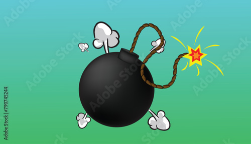 Bomb Explosion, Clip Art VECTOR