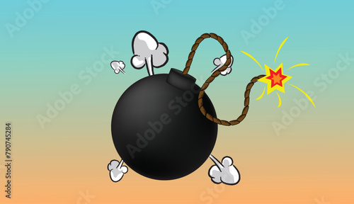 Bomb Explosion, Clip Art VECTOR