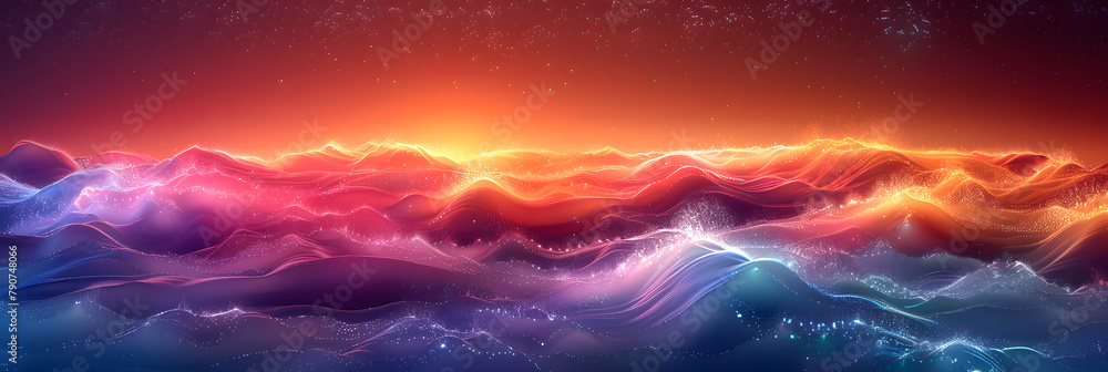 Tranquil Sunset - Vibrant Colors and Soothing Hues
