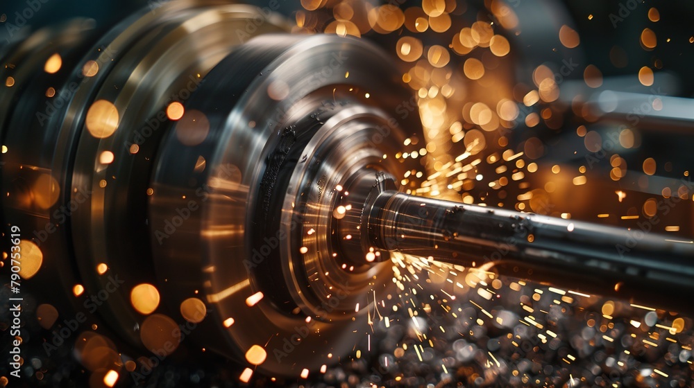 Gears turning in the machinery, symbolizing industry and progress Gears turning in the machinery, symbolizing industry and progress
