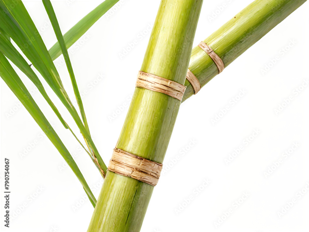 Piece of sugarcane isolated on transparent background Piece of sugarcane isolated on transparent background