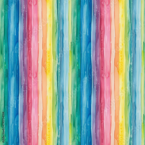 water colour rainbow stripes background, repeatable seamless background pattern tile 