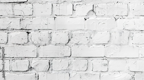 texture of a contemporary white brick wall as backdrop