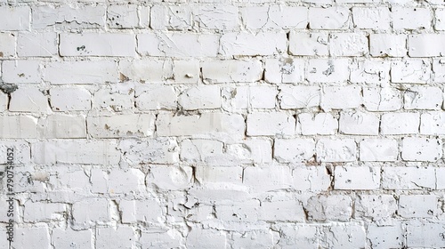 texture of a contemporary white brick wall as backdrop