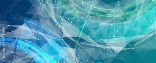 Technology abstract futuristic science background for internet business. Big data concept.