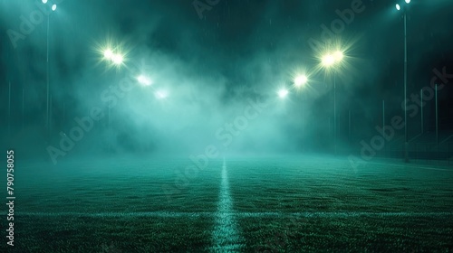 Sports arena with lights in the background © Wp Background