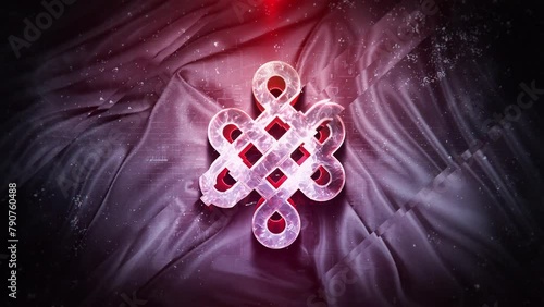 Endless eternity knot epic video footage