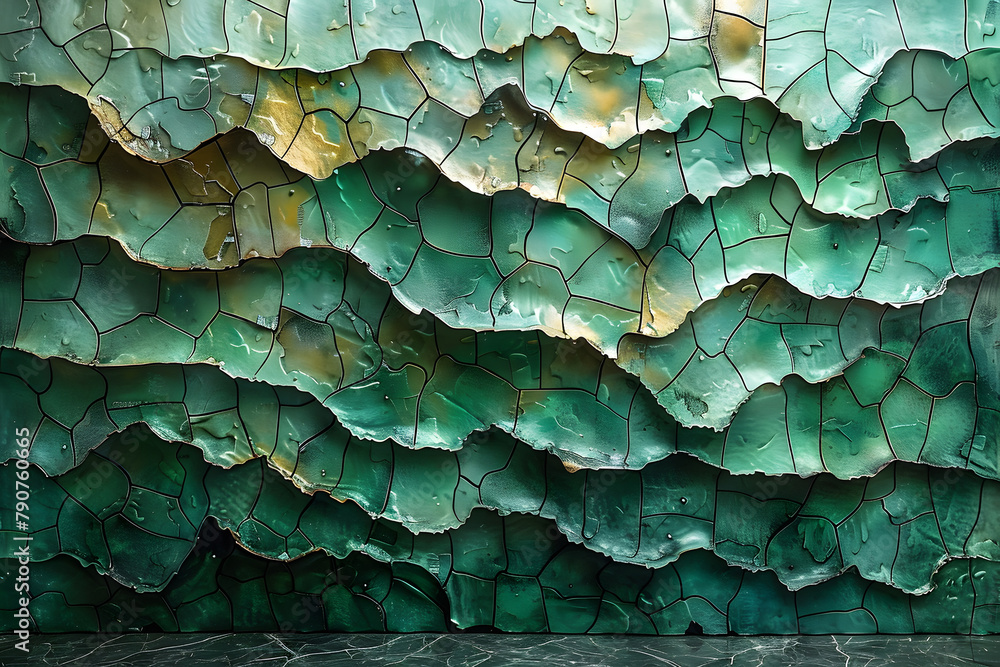 Modern Relief Textured Emerald Green Wall Art for Home Decor Modern Relief Textured Emerald Green Wall Art for Home Decor