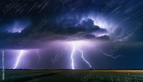 Lightning Storms Across the Open Plain