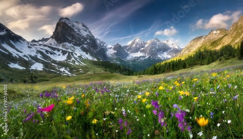 Wildflower Splendor in Mountain Heights