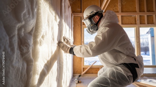 Builders are therefore working to install insulation at residential construction sites.