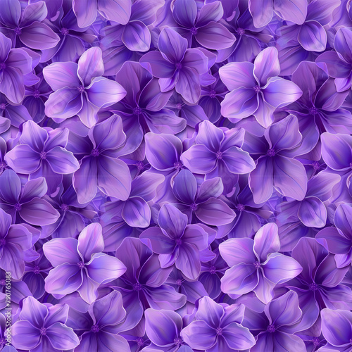 Floral purple color  form natural  seamless fabric pattern.