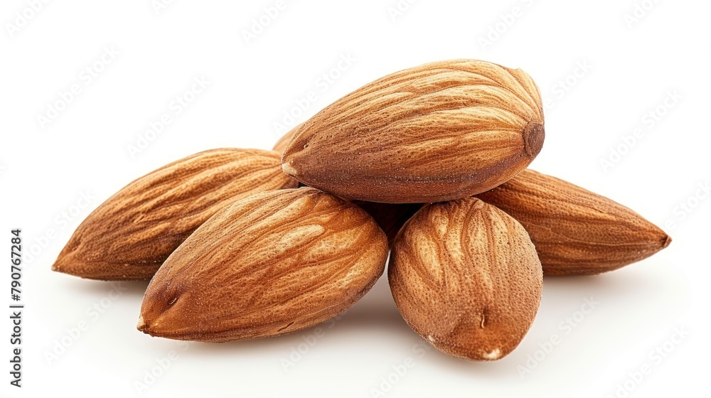 Almond bean on white and clean background Almond bean on white and clean background