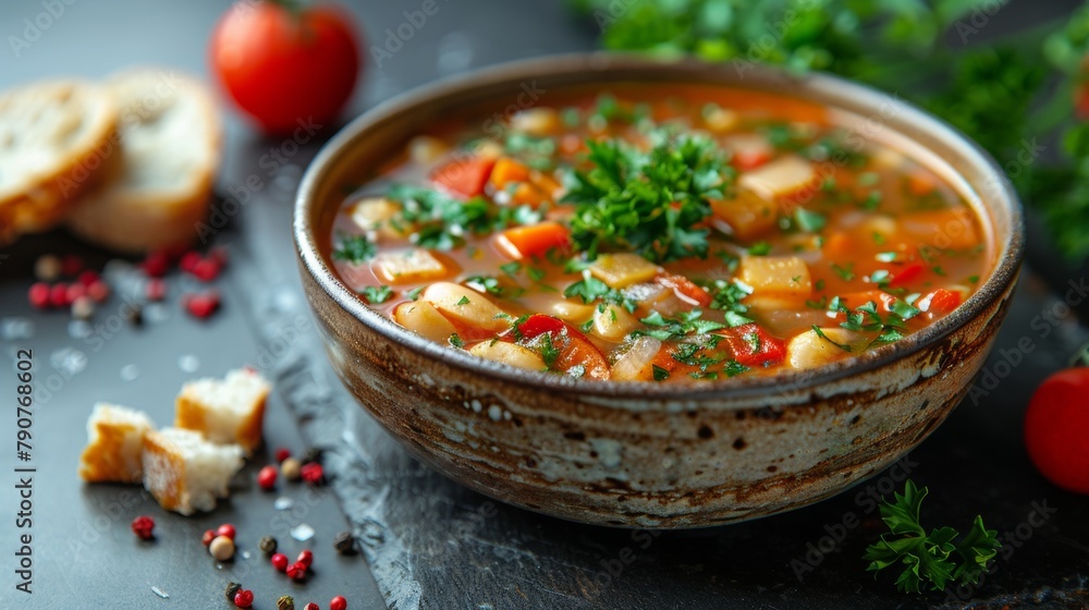traditional Italian Minestrone soup traditional Italian Minestrone soup