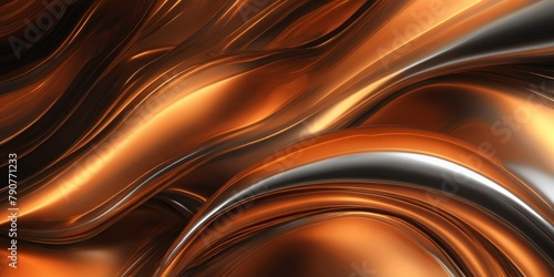 Abstract metal waves background