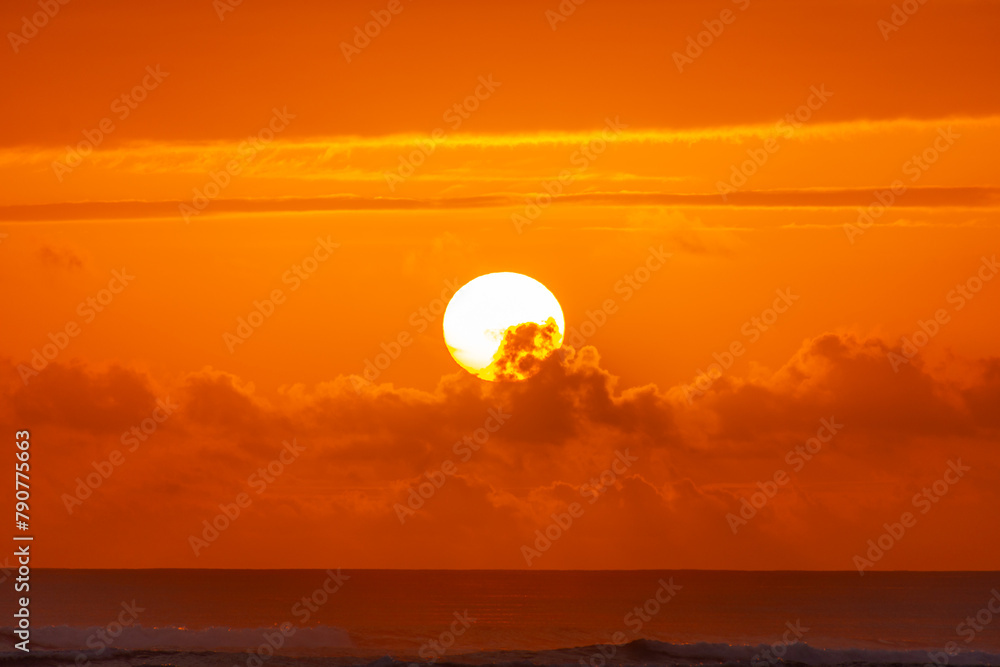 Superb sunrise on a pretty beach in Punta Cana in the Dominican Republic Superb sunrise on a pretty beach in Punta Cana in the Dominican Republic