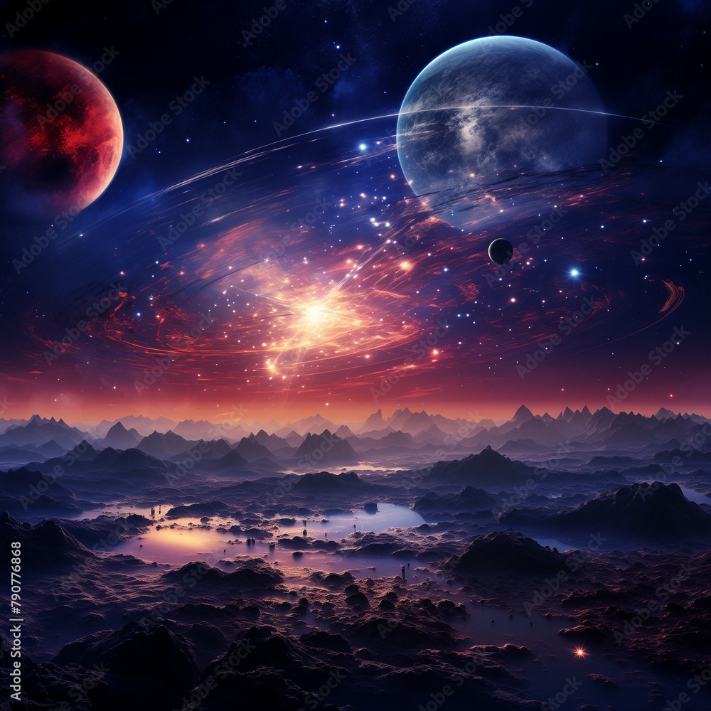 alien planet and space alien planet and space