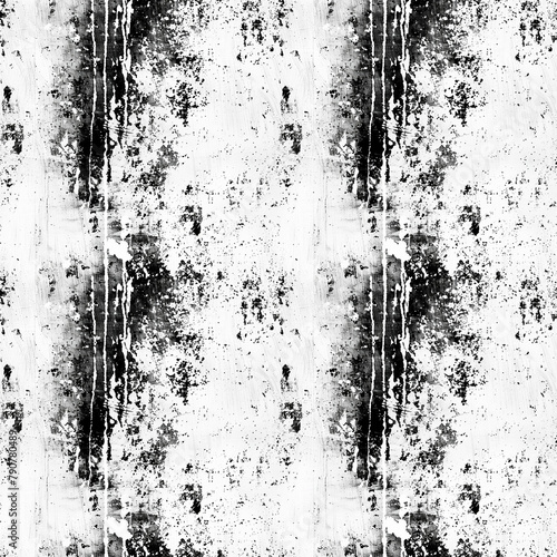 Wallpaper Mural black and white grunge scuffed background, repeatable seamless background pattern tile Torontodigital.ca