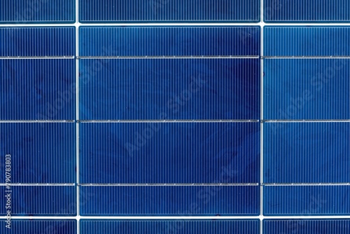 Ausschnitt Solarpanel blau