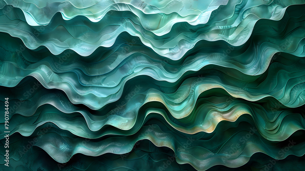 Soothing Turquoise-Mint Textured Wall Design Soothing Turquoise-Mint Textured Wall Design
