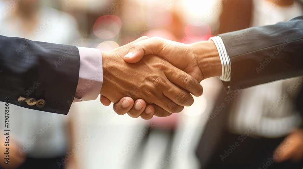 custom made wallpaper toronto digitalCorporate Trust: Business Partners Shaking Hands in Agreement