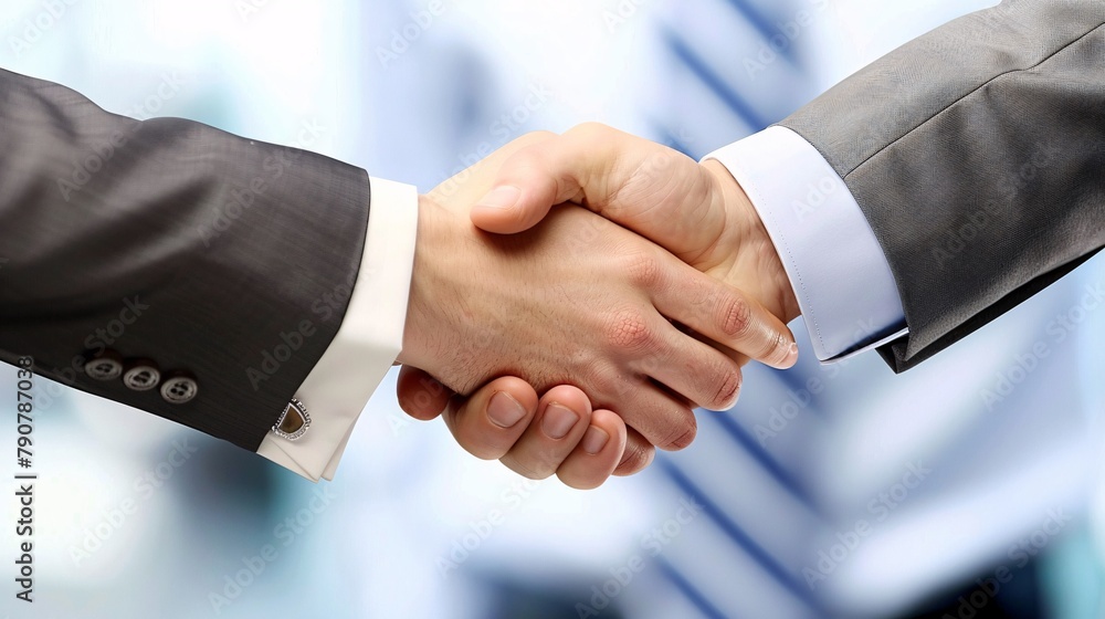Corporate Trust: Business Partners Shaking Hands in Agreement