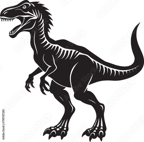 Tyrannosaurus. illustration isolated white background