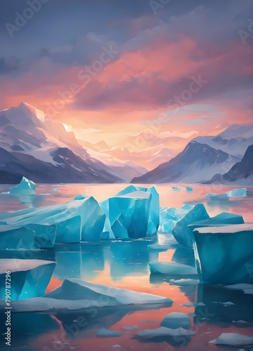  Icebergs northlights heaven illustration.jpg