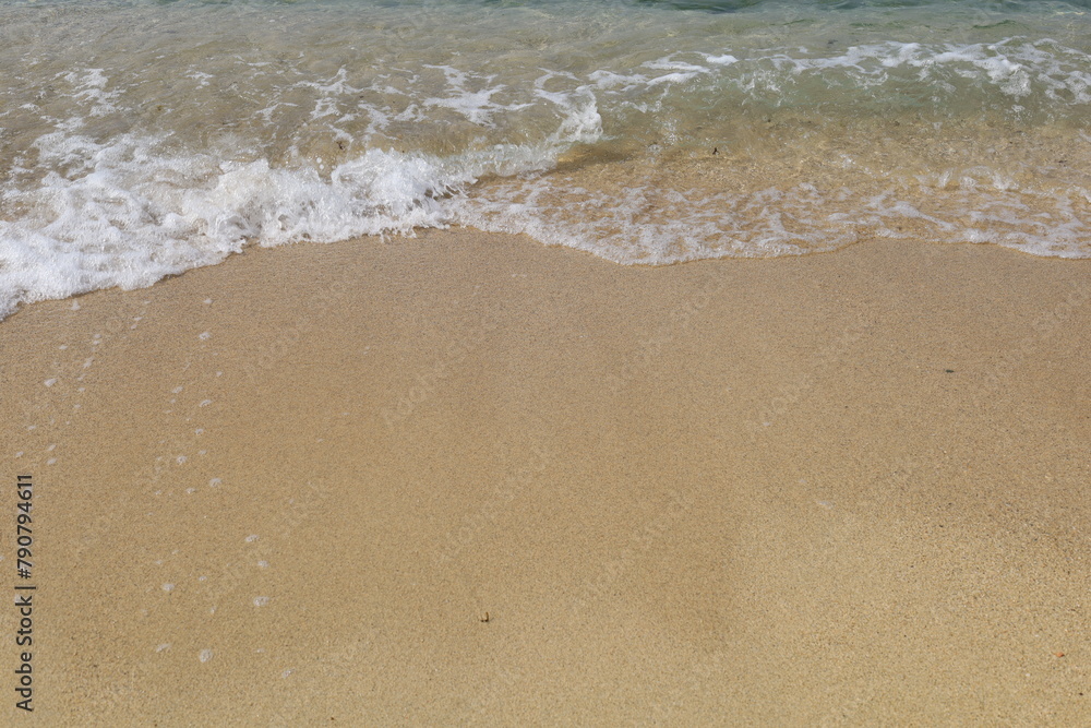 view of beautiful tropical beach and sea in sunny day. Beach sea copy space for text view of beautiful tropical beach and sea in sunny day. Beach sea copy space for text
