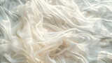 Abstract white silk waves in motion
