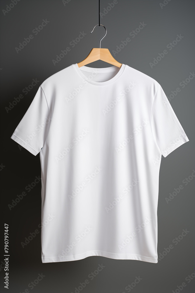 White short-sleeved top clothing pattern mockup material
White short-sleeved top clothing pattern mockup material