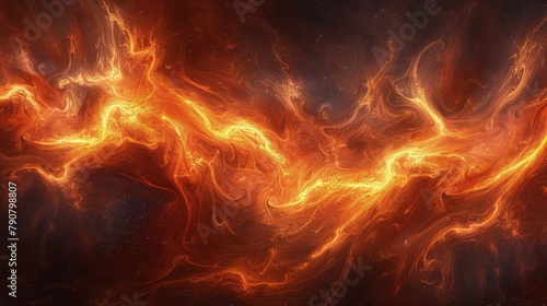 Fiery Flames Illuminate a Dark Background, Infusing the Projects with Dramatic Energy.